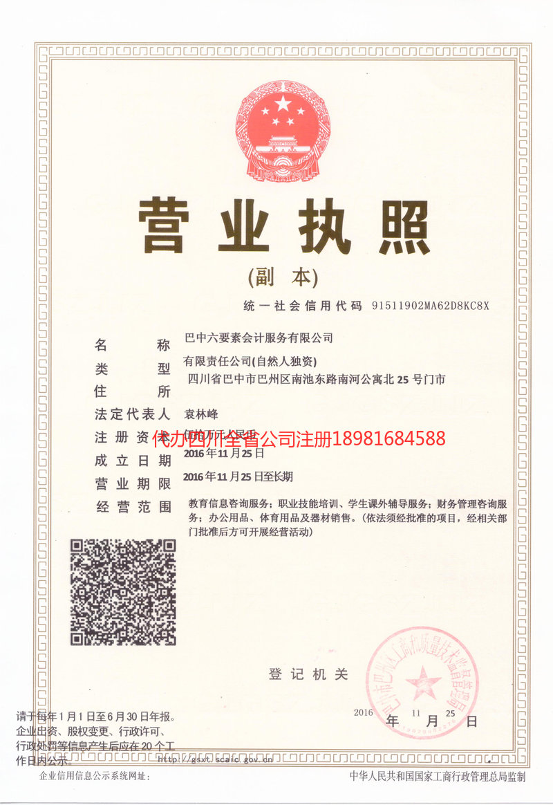 岳阳岳阳六要素会计服务有限公司