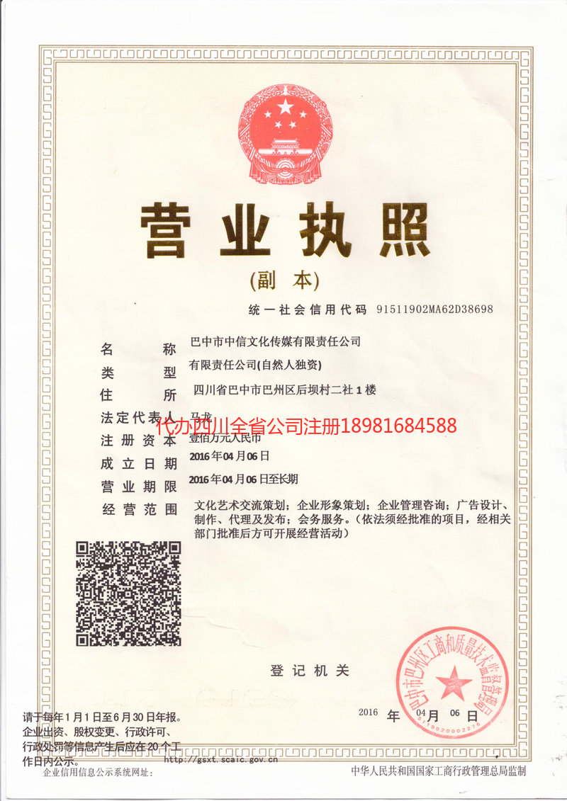 岳阳岳阳中信文化传媒有限责任公司